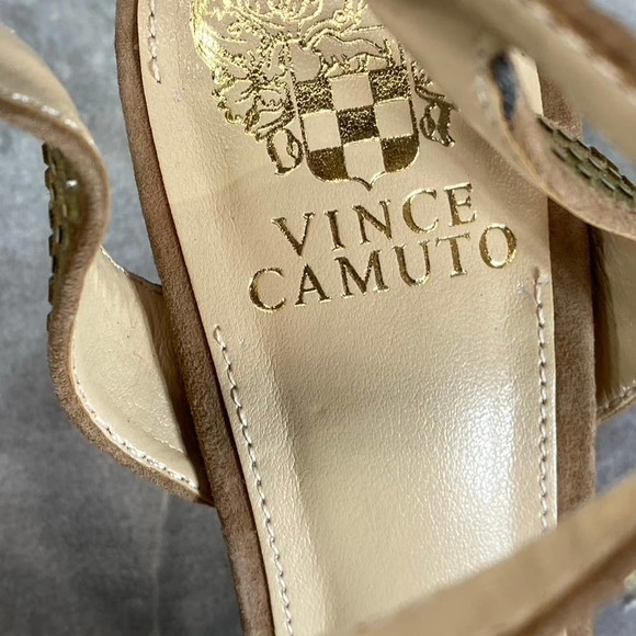 Vince Camuto Women's Amendoa Saprenda Rhinestone Ankle-Strap Sandals SZ 7.5 - Picture 6 of 11